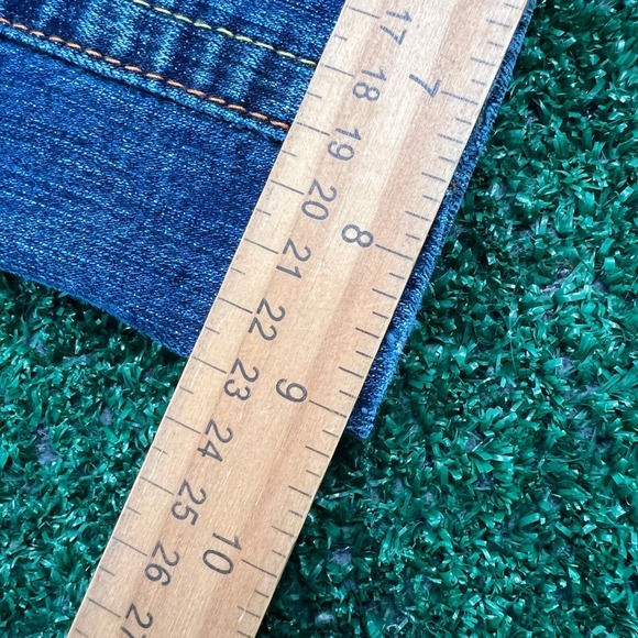 VTG Event Jeans Women's Wash Sz 14 31x31 Bootcut Stretch Embroidered Hearts Flap - Picture 10 of 11